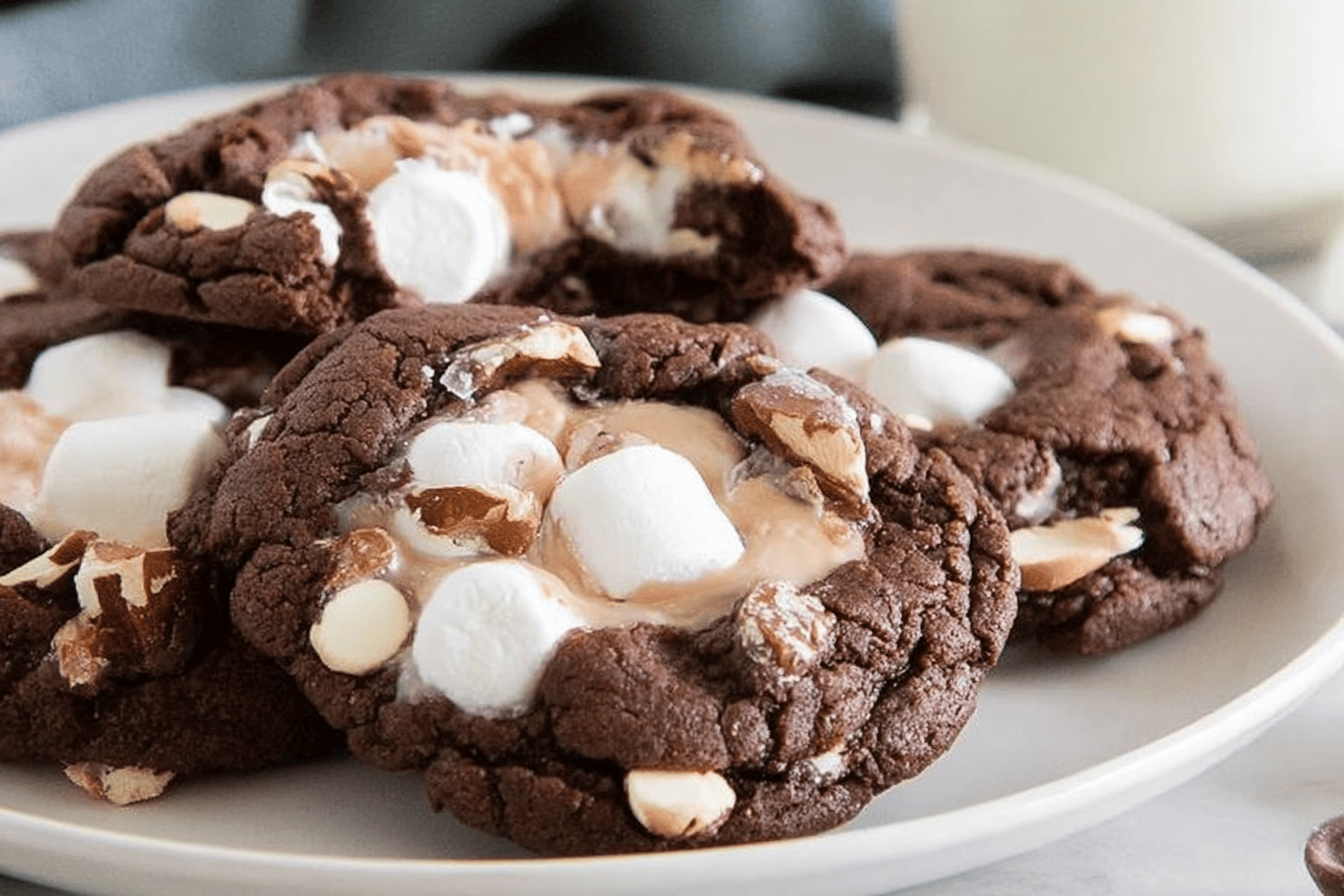 Chocolate Rocky Road Cookies Recipe Delight